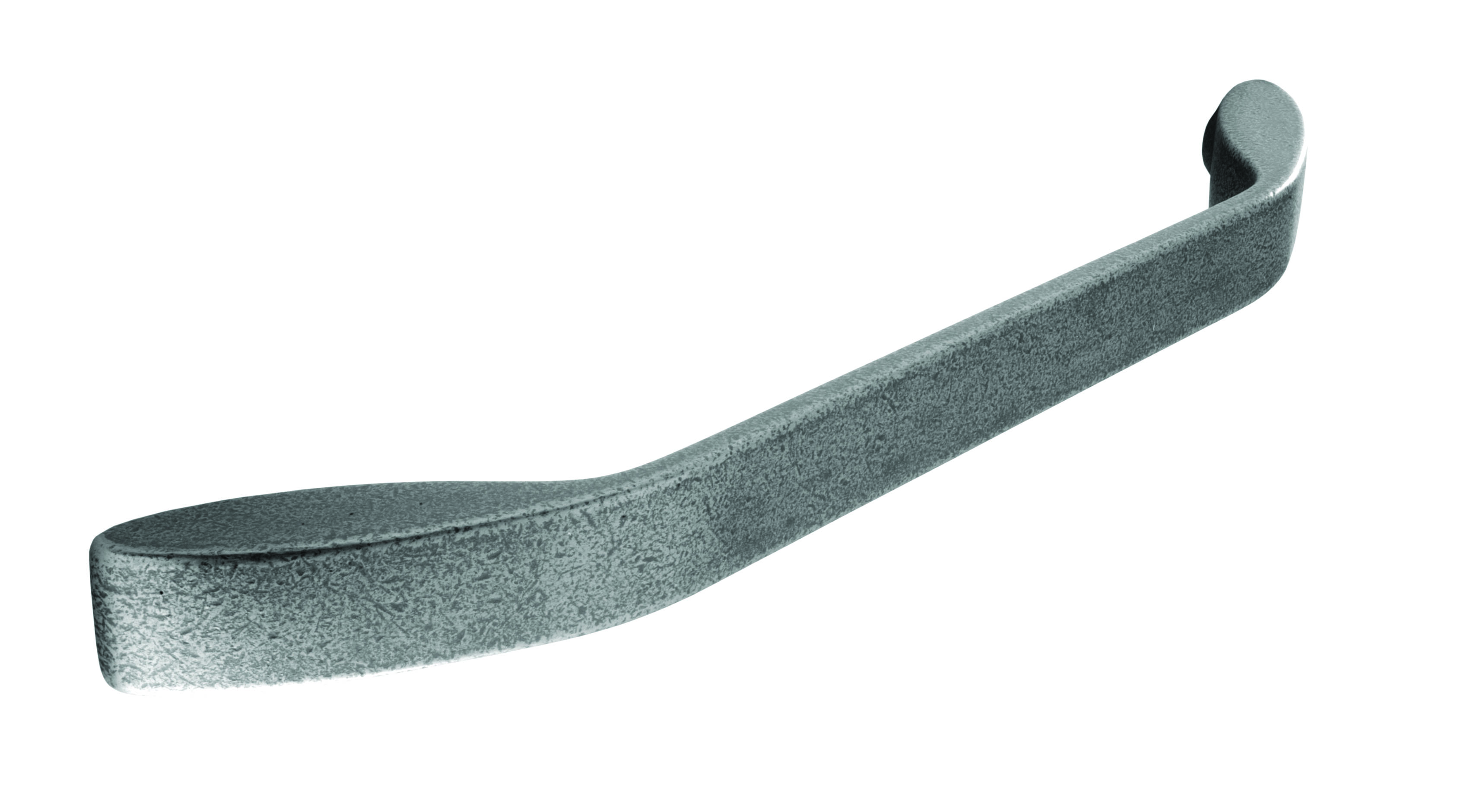 D handle, 160mm pewter effect 