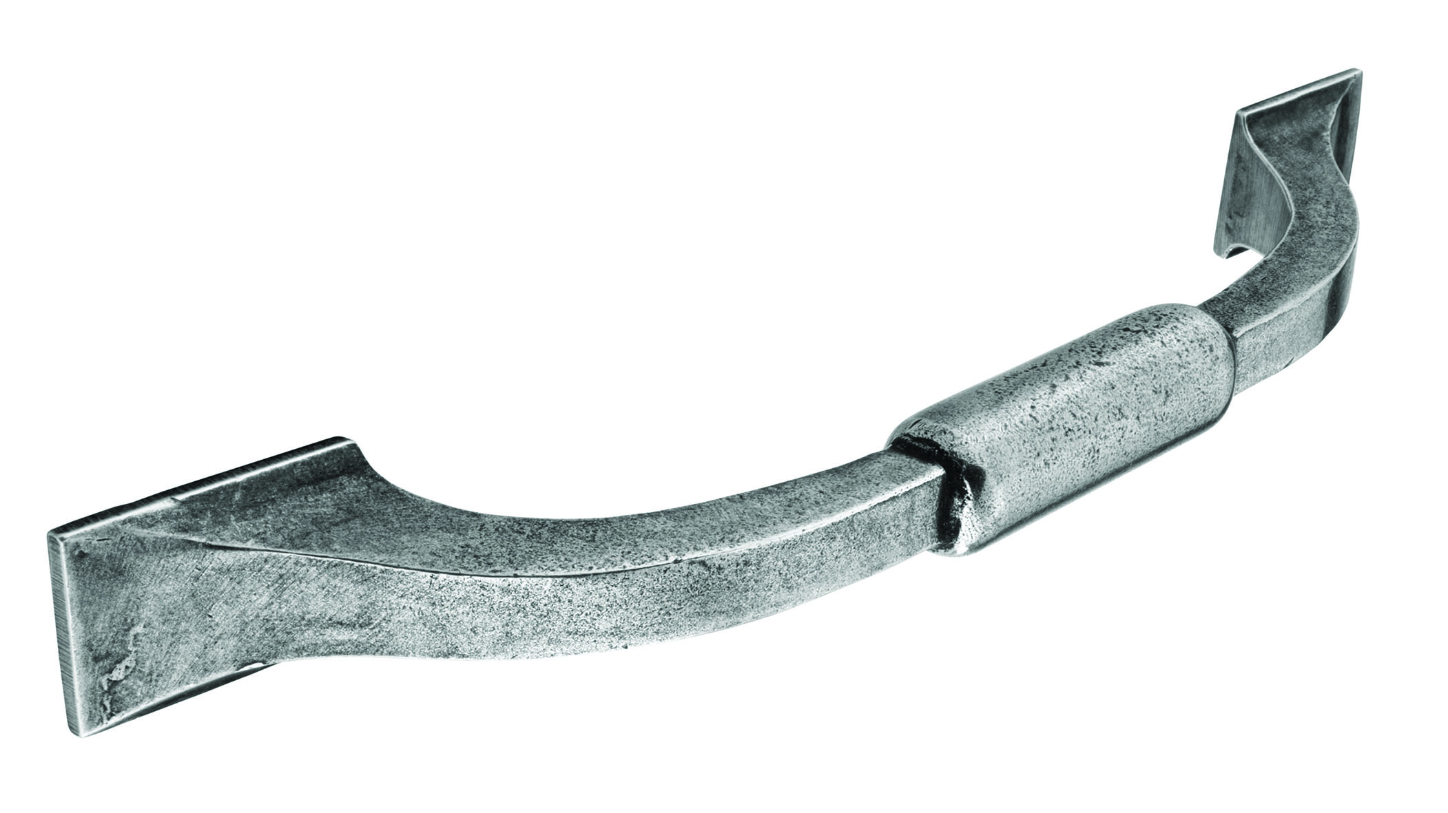 D handle, 128mm, pewter 