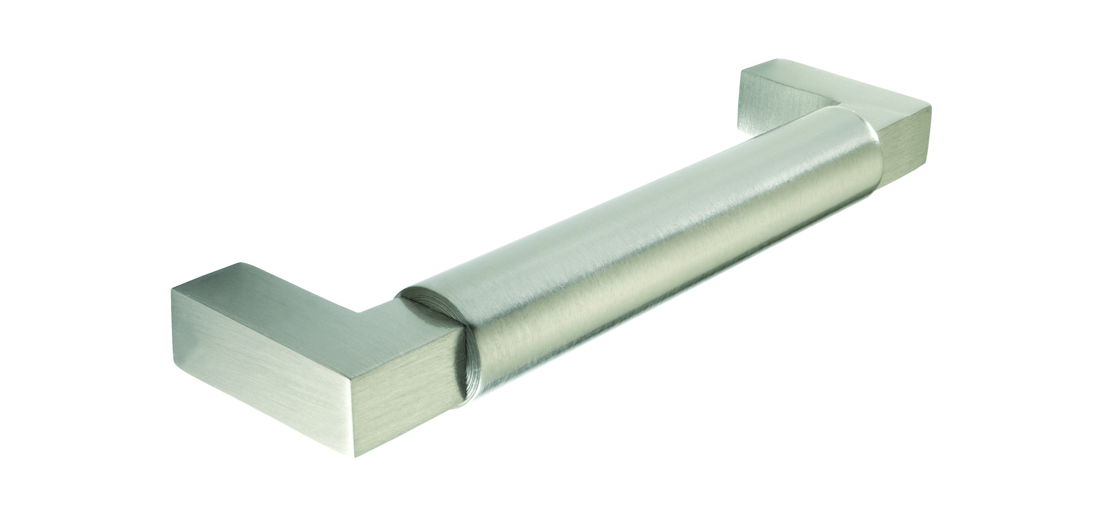 Chunky bar handle, 160mm, stainless steel effect 